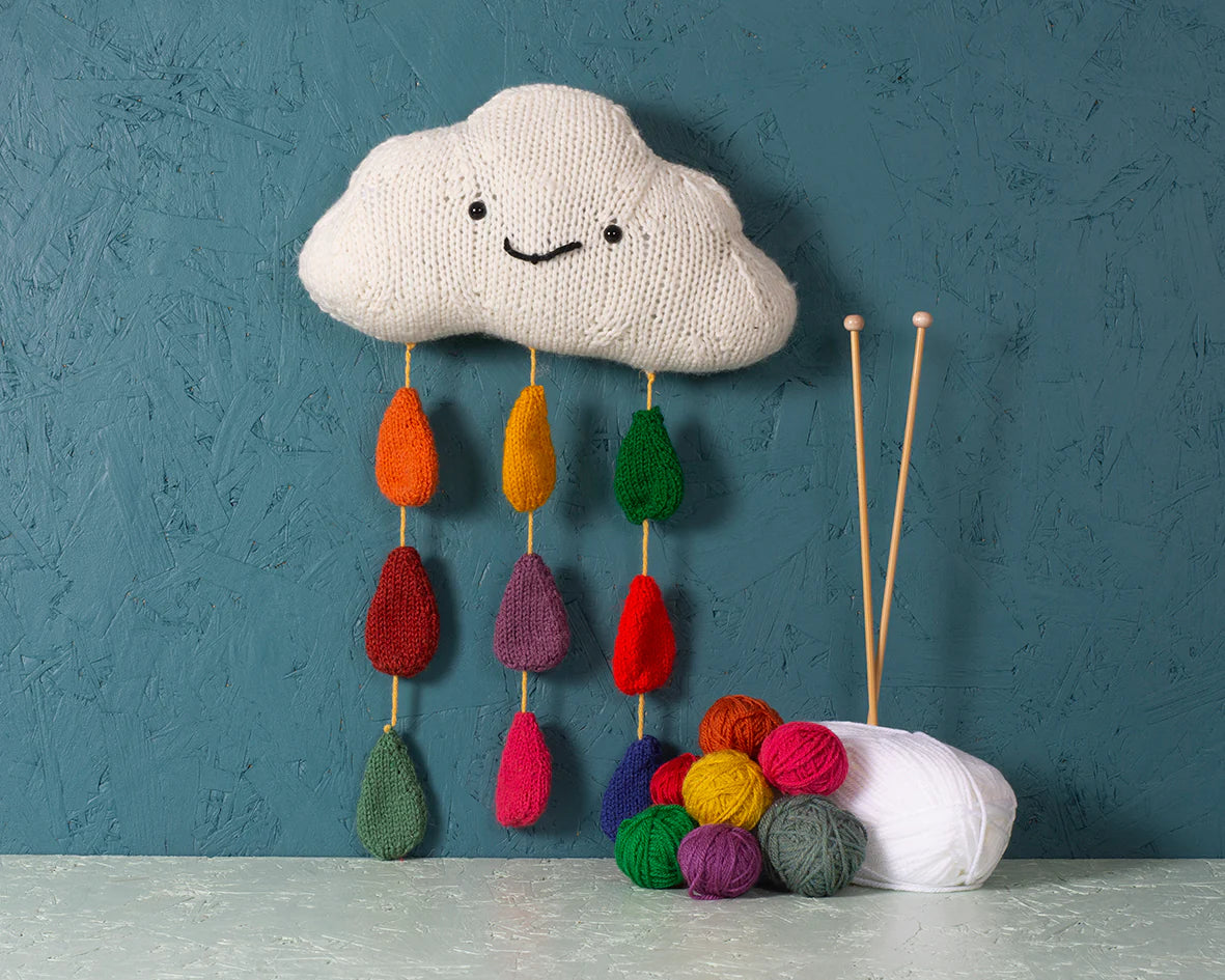 Chunky rain cloud knitting kit