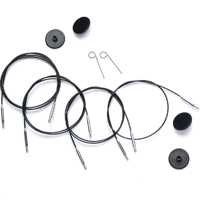 Knit Pro 360 black swivel cable