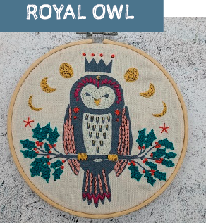 Magpie & Me Embroidery kits- medium hoops