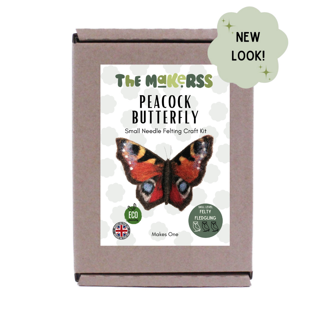 Peacock Butterfly Small Needle Felt Kit
