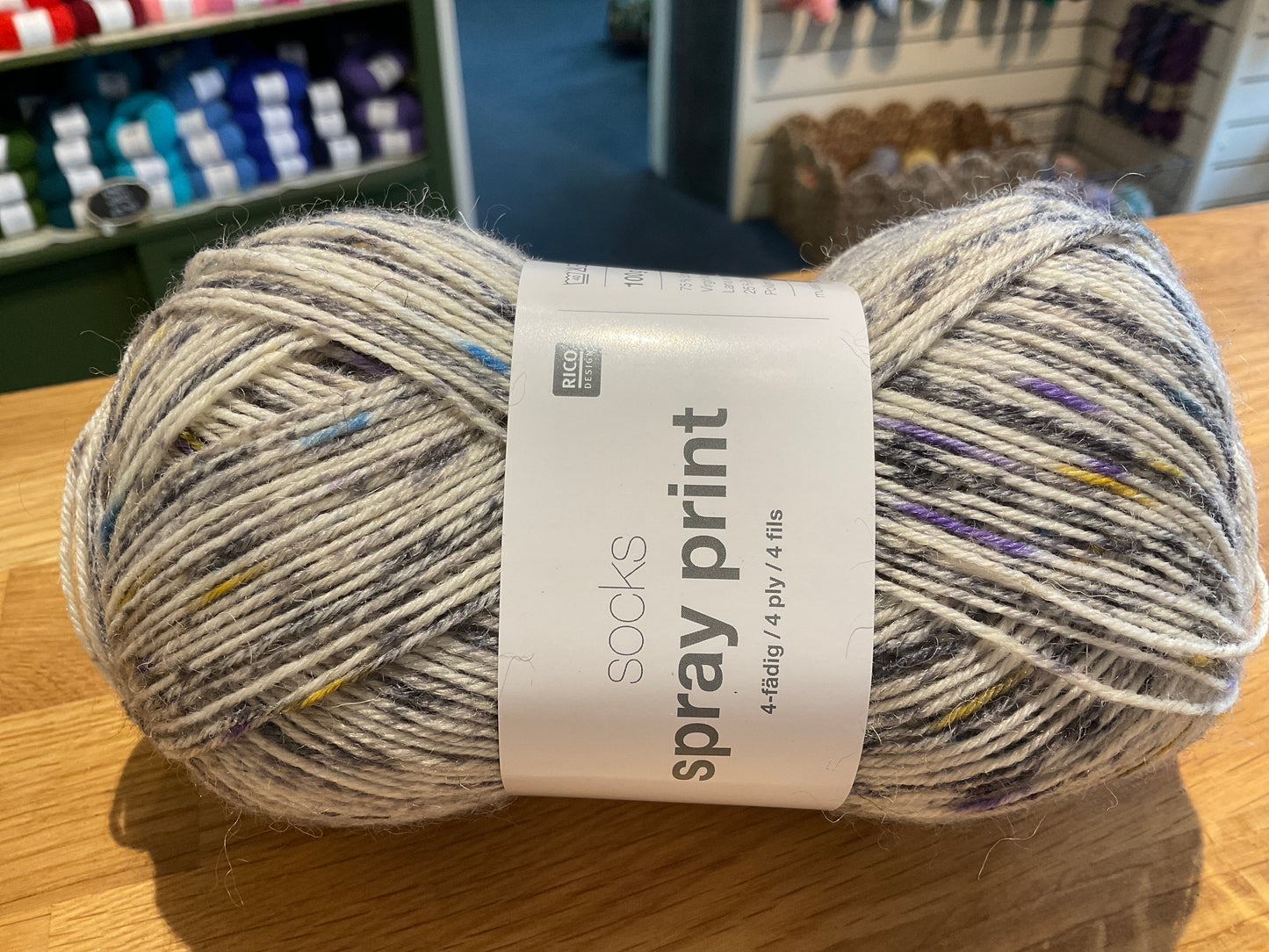 Rico socks spray print 4ply