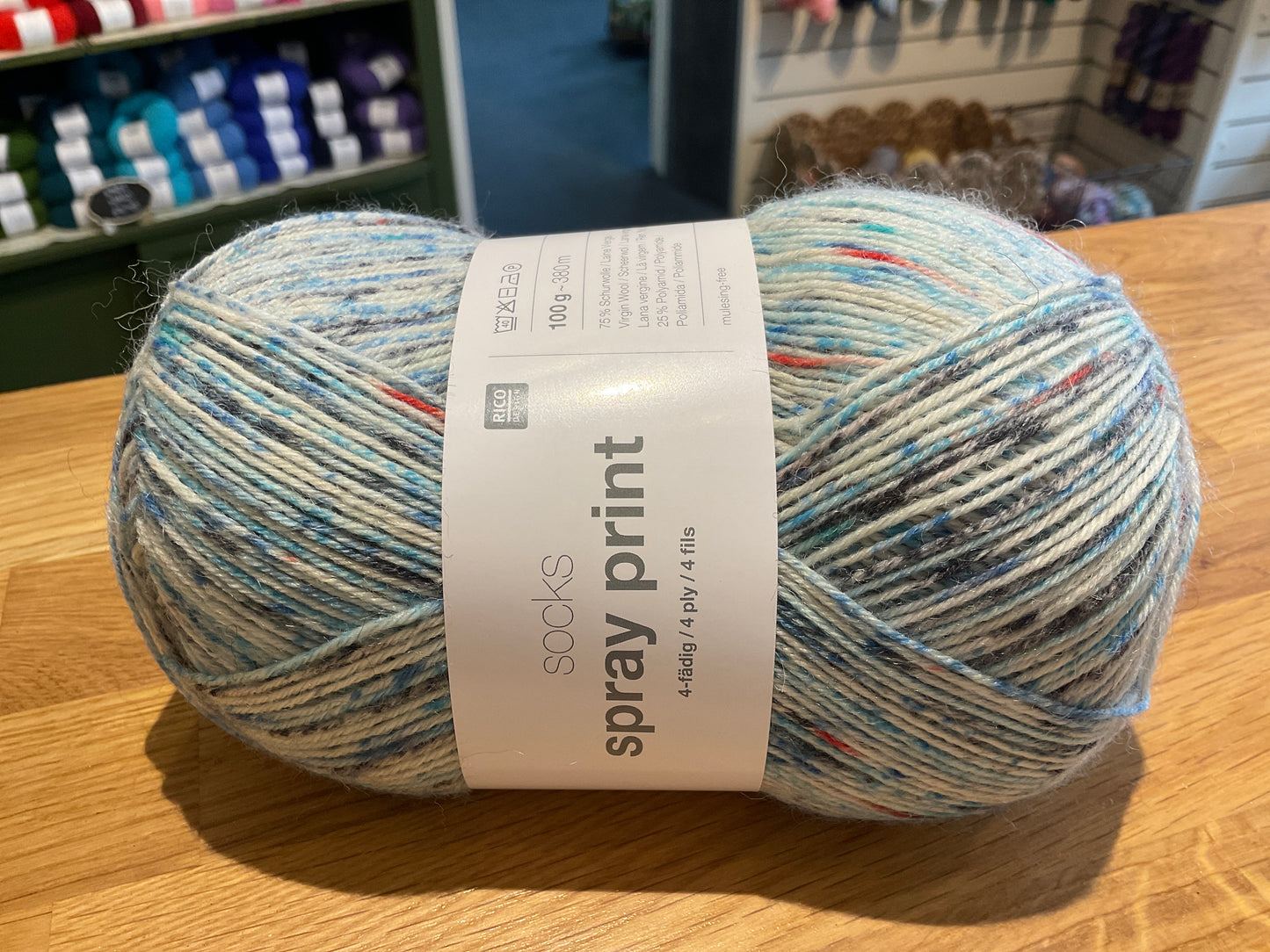 Rico socks spray print 4ply