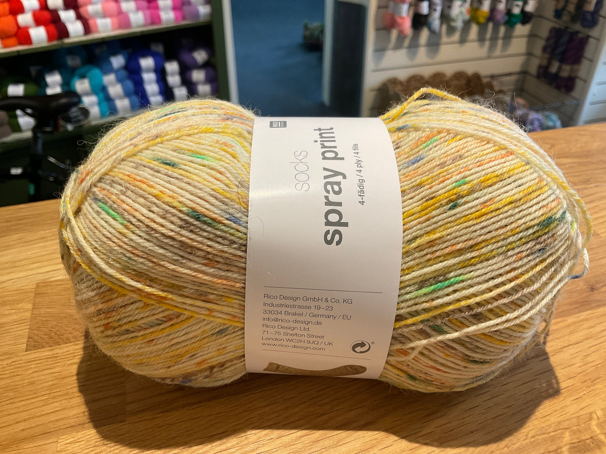 Rico socks spray print 4ply