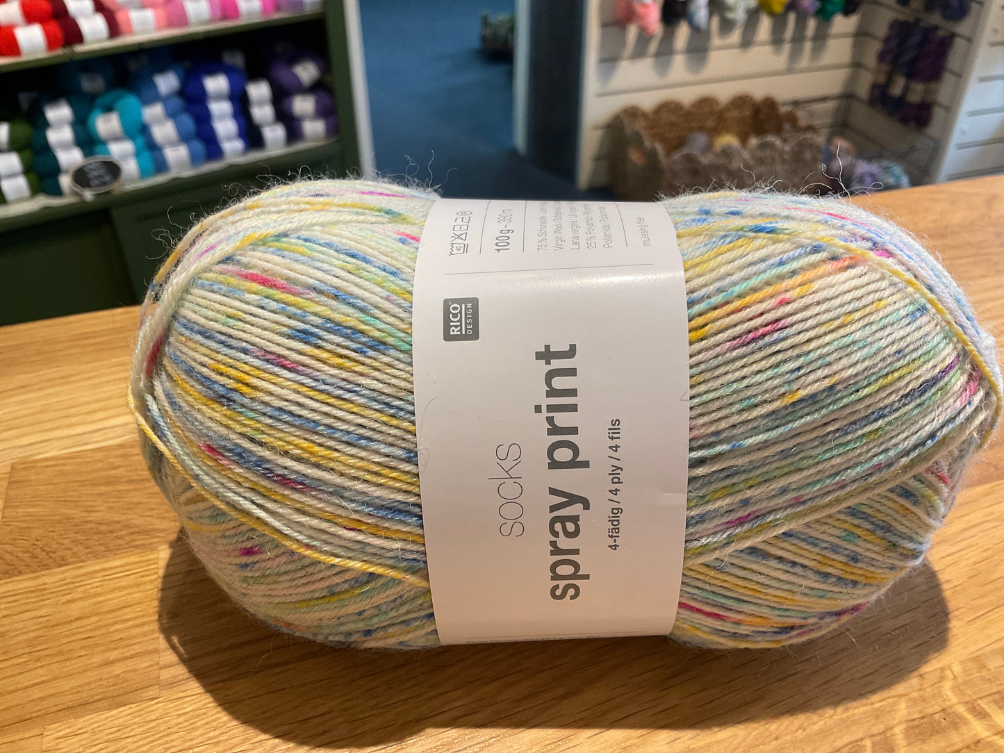 Rico socks spray print 4ply
