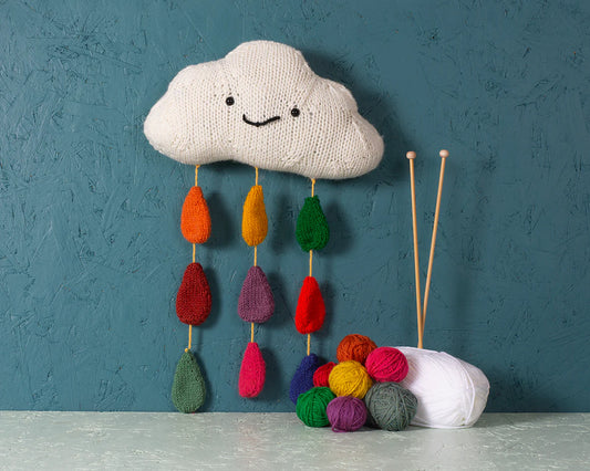 Chunky rain cloud knitting kit