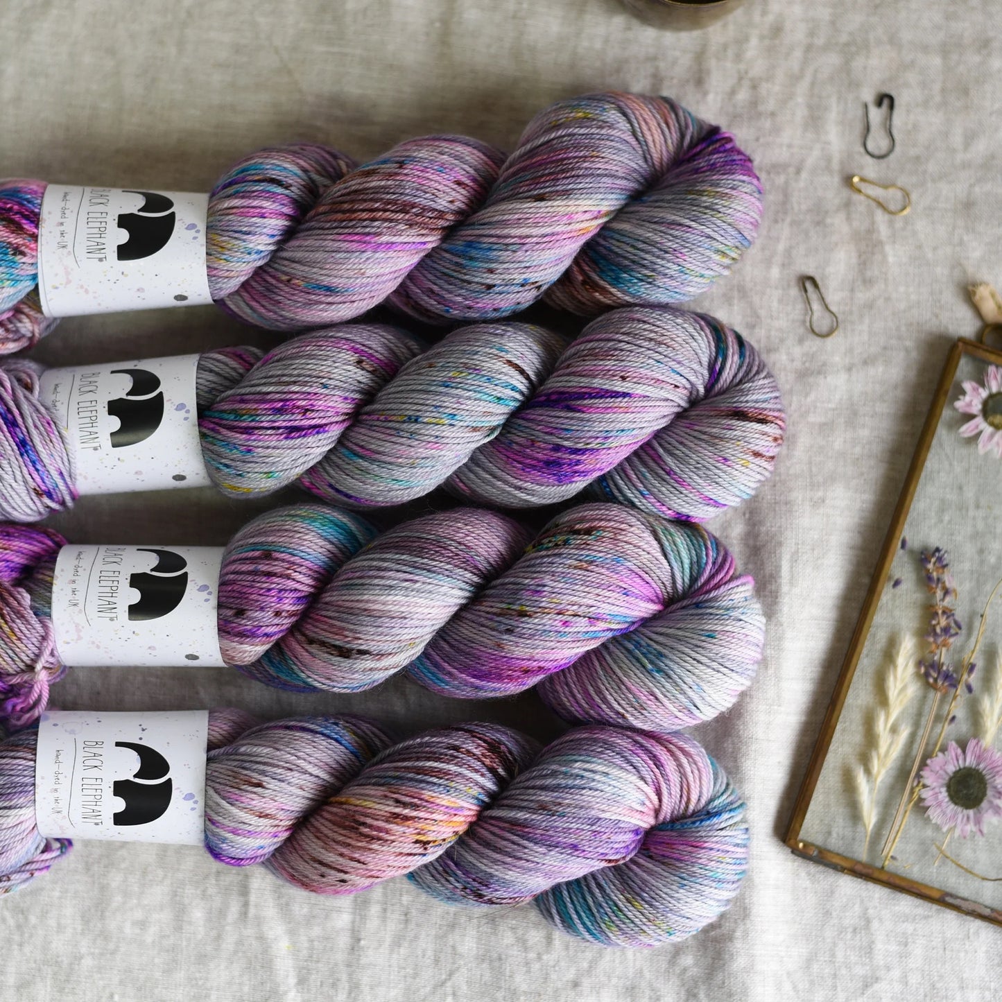 Black Elephant Pure Sock Hand dyed 100g
