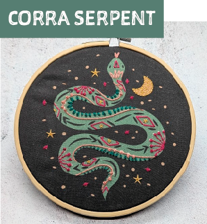 Magpie & Me Embroidery kits- medium hoops