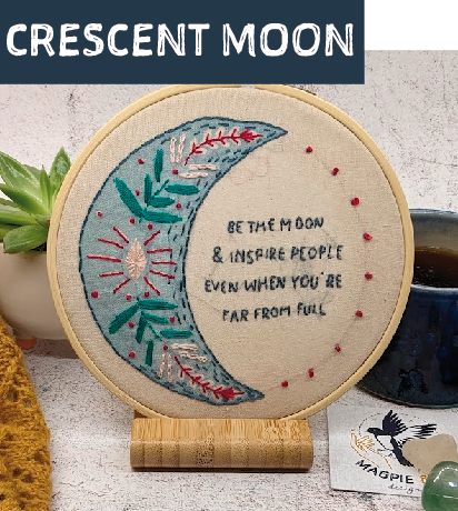 Magpie & Me Embroidery kits- medium hoops