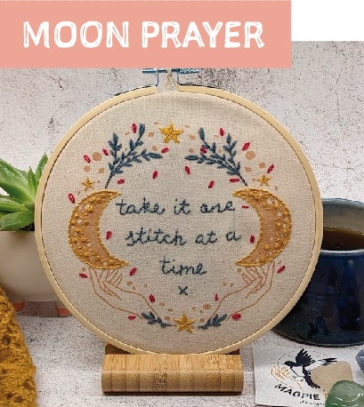 Magpie & Me Embroidery kits- medium hoops