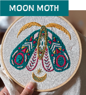 Magpie & Me Embroidery kits- medium hoops