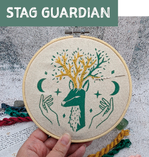 Magpie & Me Embroidery kits- medium hoops