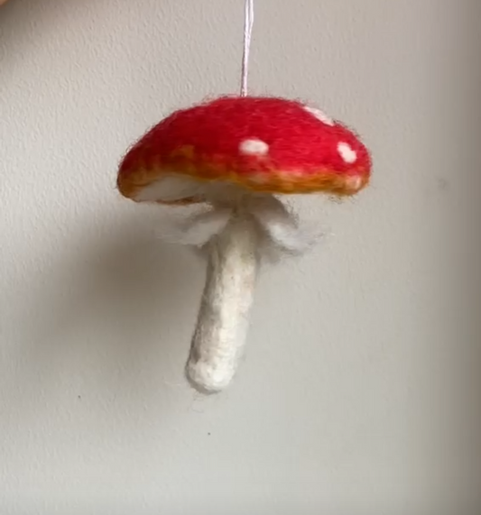 Needle Felting Mushroom Workshop