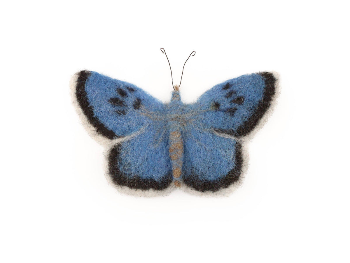 Large Blue Butterfly Small Needle Felt Kit