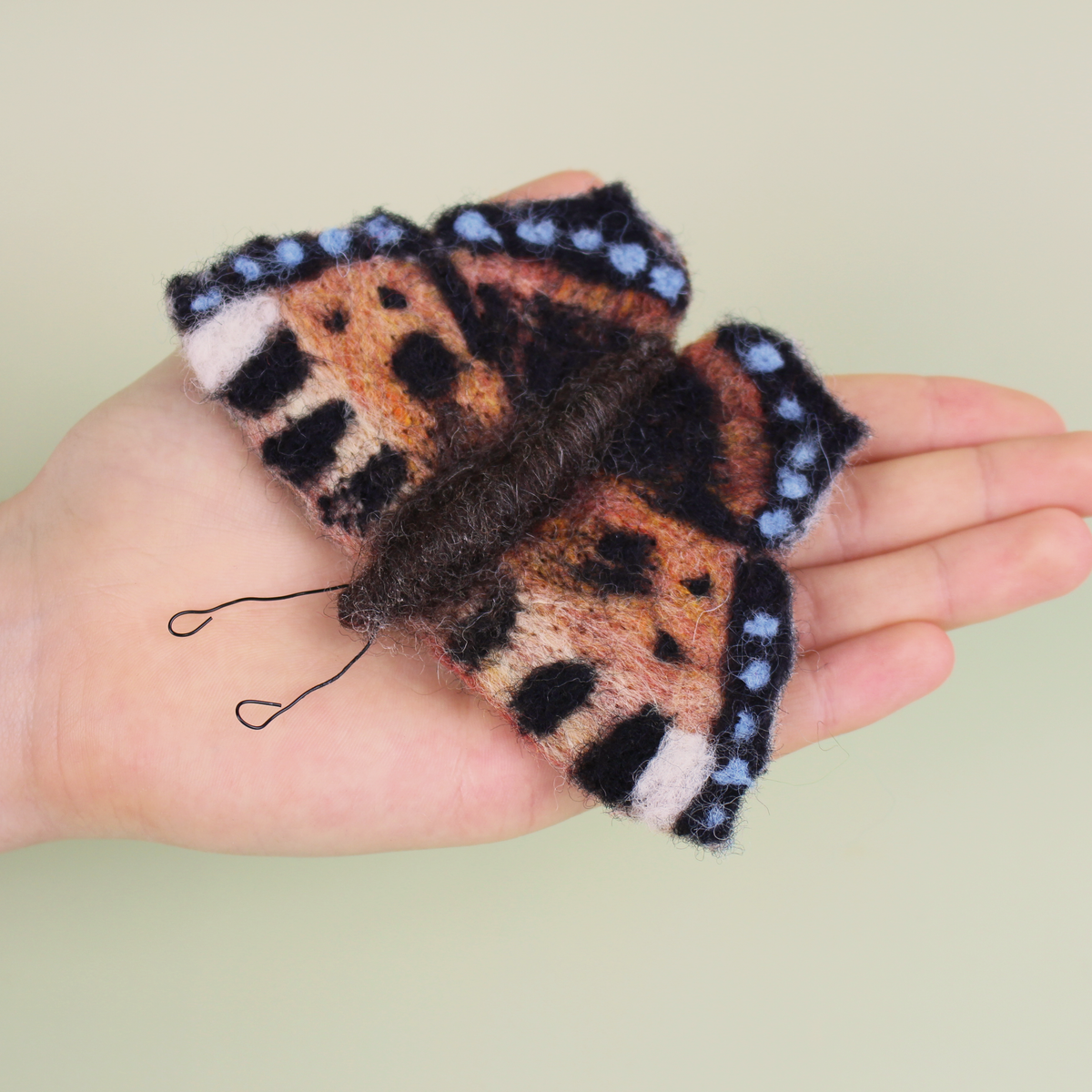 Tortoiseshell Butterfly Small Needle Felt Kit