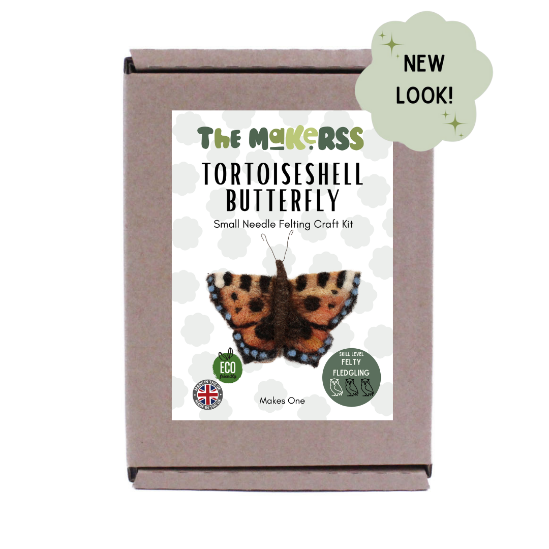 Tortoiseshell Butterfly Small Needle Felt Kit