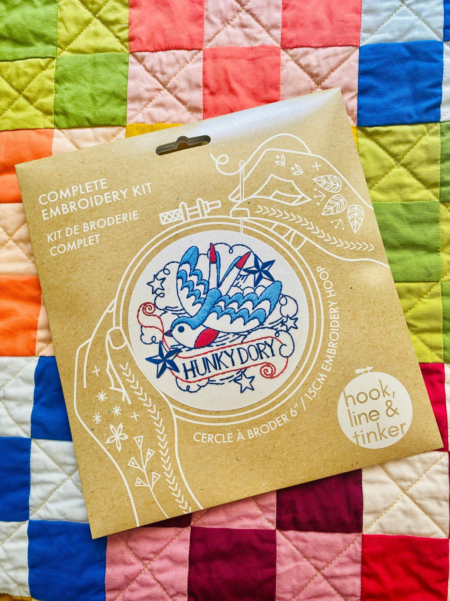 Embroidery Kit - Hook Line and Tinker NEW