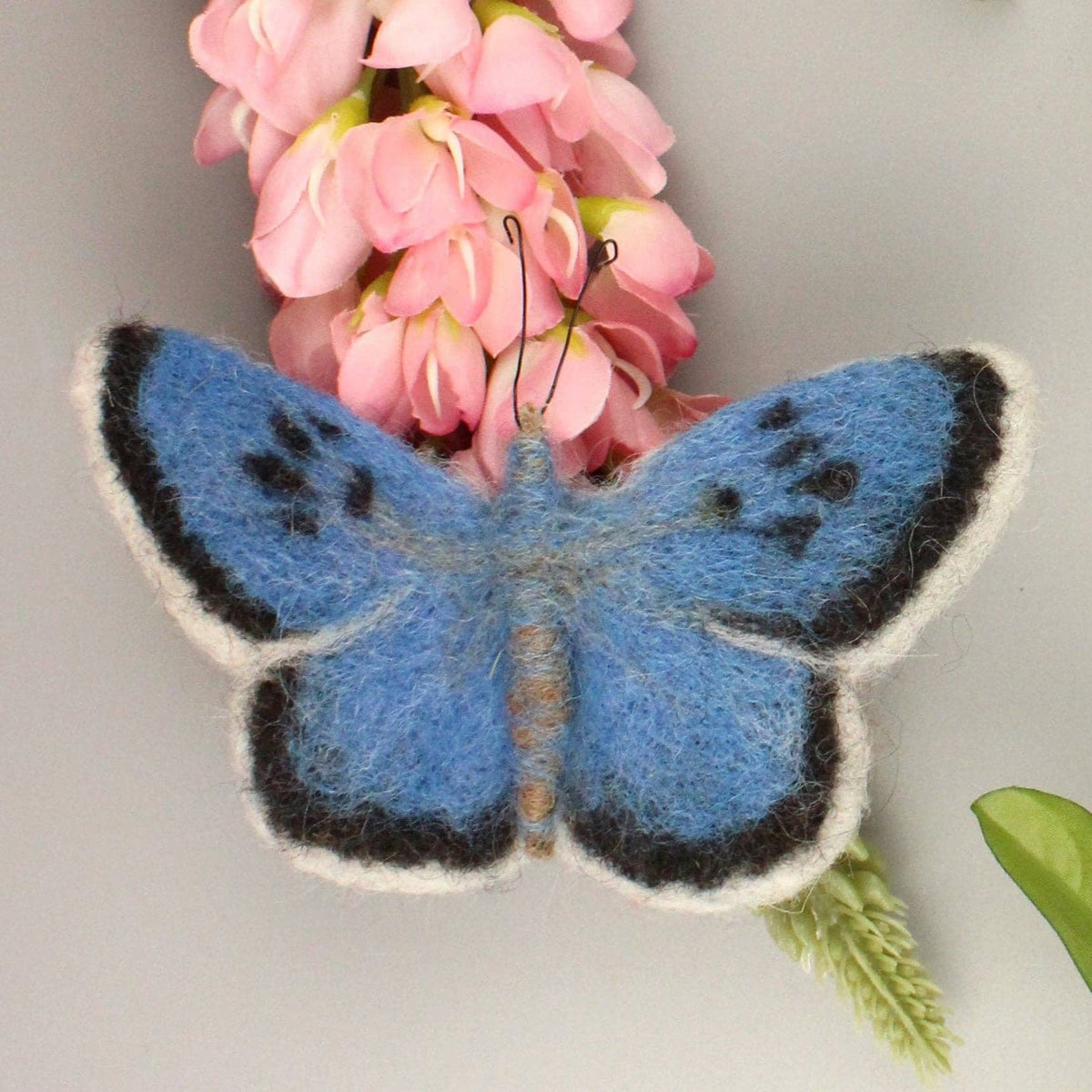 Large Blue Butterfly Small Needle Felt Kit
